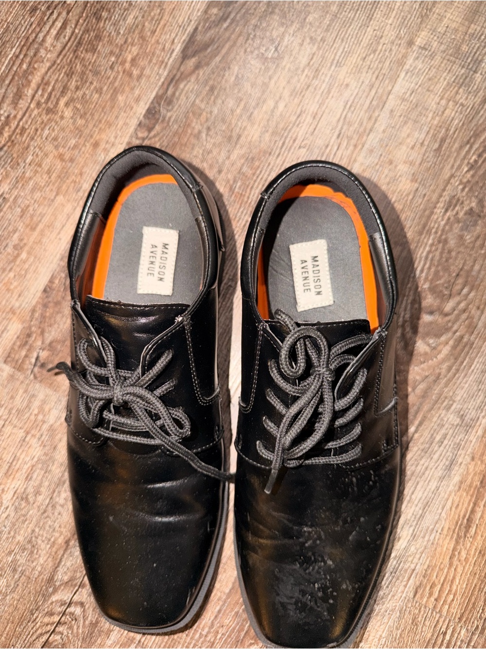 Men's Black Lace-Up Dress Shoes